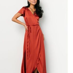Baltic Born Krystal Terracotta Satin Wrapp
 Size S